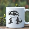 Cool Salamander Character Wearing Shades A cartoon salamander character wearing trendy sunglasses, created in vector format.