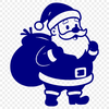 SVG illustration of Father Christmas Claus in a festive holiday setting.
