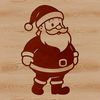 SVG illustration of Father Christmas in traditional red and white attire.