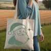 An SVG silhouette of Santa Claus holding a sack, suitable for various uses including commercial projects and personal crafts.