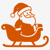 A vector illustration of a smiling Santa Claus in festive attire, suitable for Christmas decorations and craft projects.