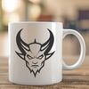 Satanic Icon SVG An SVG icon featuring a satanic figure, ideal for use in digital art, craft designs, or print materials.