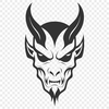 Stylish Satan Clip Art A stylized illustration of the devil in a menacing pose, suitable for Halloween decorations or creative projects.