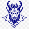 A vector illustration of the devil character, suitable for Halloween designs.