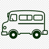 Free Vector Graphic School Transportation A vector graphic illustration of a typical school bus with multiple colors.