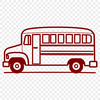 Illustration of a school bus in vector format.