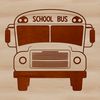 Colorful School Vehicle Illustration A colorful illustration of a school bus with detailed wheels and body.