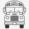 Education Illustrations A stylized illustration of a school bus, ideal for education-themed crafts and designs.