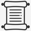 An SVG vector graphic of a scroll, with a classic paper texture, ideal for designing templates, web elements, or DIY crafts.