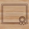 A digital scroll certificate with a simple design, ideal for personal or commercial use as a template.