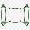 A detailed vector illustration of a graduation scroll with diploma details.