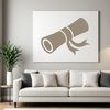 A digital vector representation of a traditional graduation scroll, ideal for personal or commercial projects.