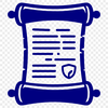 A digital illustration of a scroll with a parchment texture, suitable for commercial or personal use.