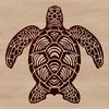 Seaside Animal SVG Icon An illustration of a sea turtle swimming in the ocean, representing a wild animal found in seaside environments.