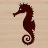 Vibrant Seahorse Illustration A stylized illustration of a seahorse with vibrant coloring and detailed features.