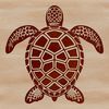 An SVG graphic representation of a wild sea creature, a turtle, found in coastal waters.
