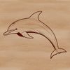 Wild Dolphin Vector Art A vector graphic representation of a dolphin, suitable for editing and customization.