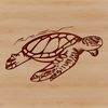 Sea Creature Vector Art Design A realistic illustration of a sea turtle swimming in the ocean, suitable for vector design.