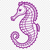 Free SVG Clip Art Seahorse Image An illustration of a seahorse in its natural habitat.