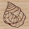 Beachcomber's Delight SVG A high-quality vector graphic of a seashell, ideal for crafting and DIY enthusiasts.