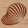 Delicate Seaside Shell Pattern A delicate sea shell with swirling patterns, suitable for a seaside vacation design or template.