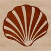 Beautiful Seaside Symbol Vector graphic of a seashell, ideal for crafting, cutting machine projects, or digital art.