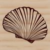 High-Quality Seaside Shell Artwork A high-quality vector illustration of a realistic seashell, suitable for various design applications.