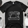 SVG Art of a Classic Sewing Machine A detailed illustration of a sewing machine with moving parts.