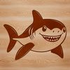 Ocean Predator Illustration A realistic illustration of a shark swimming in the ocean.