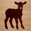 High-Resolution Sheep Vector Art A high-resolution illustration of a single sheep standing in a field.