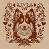 Shetland Sheepdog Portrait SVG Vector Art SVG vector art of a Shetland Sheepdog portrait suitable for digital design.