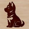Fox-Faced Dog Breed Cartoon Vector A cartoon illustration of a sitting Shiba Inu dog with distinctive fox-like features.