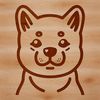 Shiba Inu Portrait in Vector Format Close-up image of a Shiba Inu's head with distinct fox-like features.