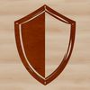 A free vector shield icon designed with clear lines and simple shapes.