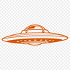 Futuristic Spacecraft Design SVG File A futuristic spaceship illustration created using vector art for digital designs.