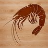 Shrimp Vector Illustration A detailed illustration of a shrimp animal with its shell and legs, suitable for vector design projects.