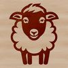 Beautiful Sheep Line Drawing A vector graphic representation of a sheep, suitable for commercial or personal design projects.
