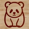 Whimsical Line Art Bear SVG A simple line drawing illustration of a cute bear.