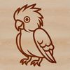 An adorable illustration of a bird featuring bold lines and vibrant colors in a vector format suitable for various uses.