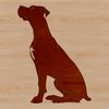 A sitting Great Dane dog breed, suitable for pet owners or animal enthusiasts.