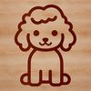 Cute Poodle Sitting Illustration An illustration of a poodle in a seated position.