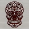 A detailed illustration of a skull suitable for crafting, design, or decoration purposes.