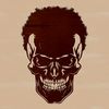 A detailed illustration of a skull, suitable for use in graphic design projects and Halloween-themed artwork.