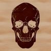 Beautiful Skull Clip Art A stylized illustration of a human skull, suitable for tattoo design or decoration.