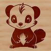 Stinky Skunk Cartoon Vector A cartoon illustration of a skunk, a wild animal known for its distinctive odor.