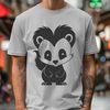 Whimsical Skunk Illustrations A detailed illustration of a skunk in various poses.