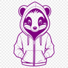 Free SVG Skunk Clipart A simple illustration of a skunk in its natural habitat.