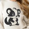 Cute Wild Animal SVG Design A vector illustration of a wild animal, specifically a skunk.