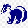 Skunk SVG Vector Art A detailed illustration of a wild skunk with distinctive markings.