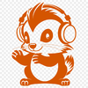Whimsical Vector Skunk Design Illustrated vector design of a skunk, a wild animal commonly found in North America.